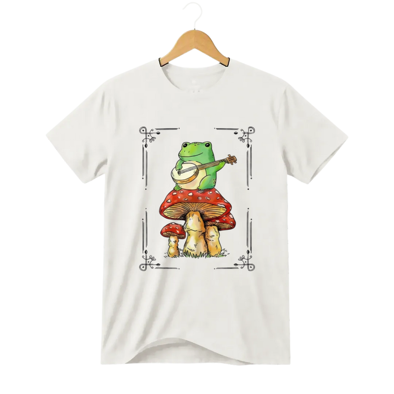 Camiseta Sapo Serenata no Cogumelo