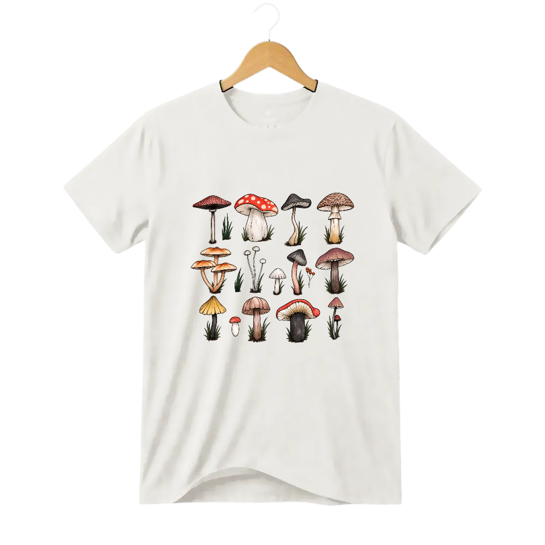Camiseta Cogumelo Treze Chapéus