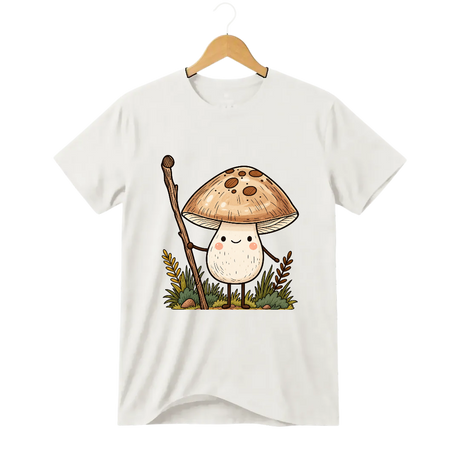 Camiseta Cogumelo Um Passo de Cada Vez