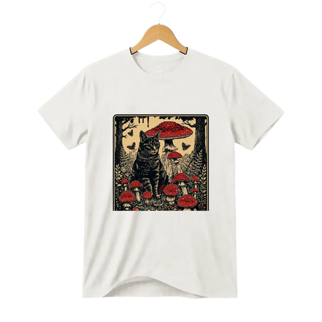 Camiseta Cogumelo Vigília do Gato