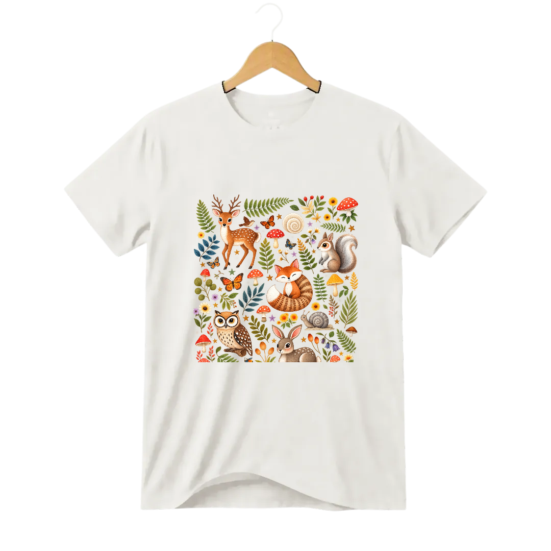 Camiseta Cogumelo Vizinhos de Floresta