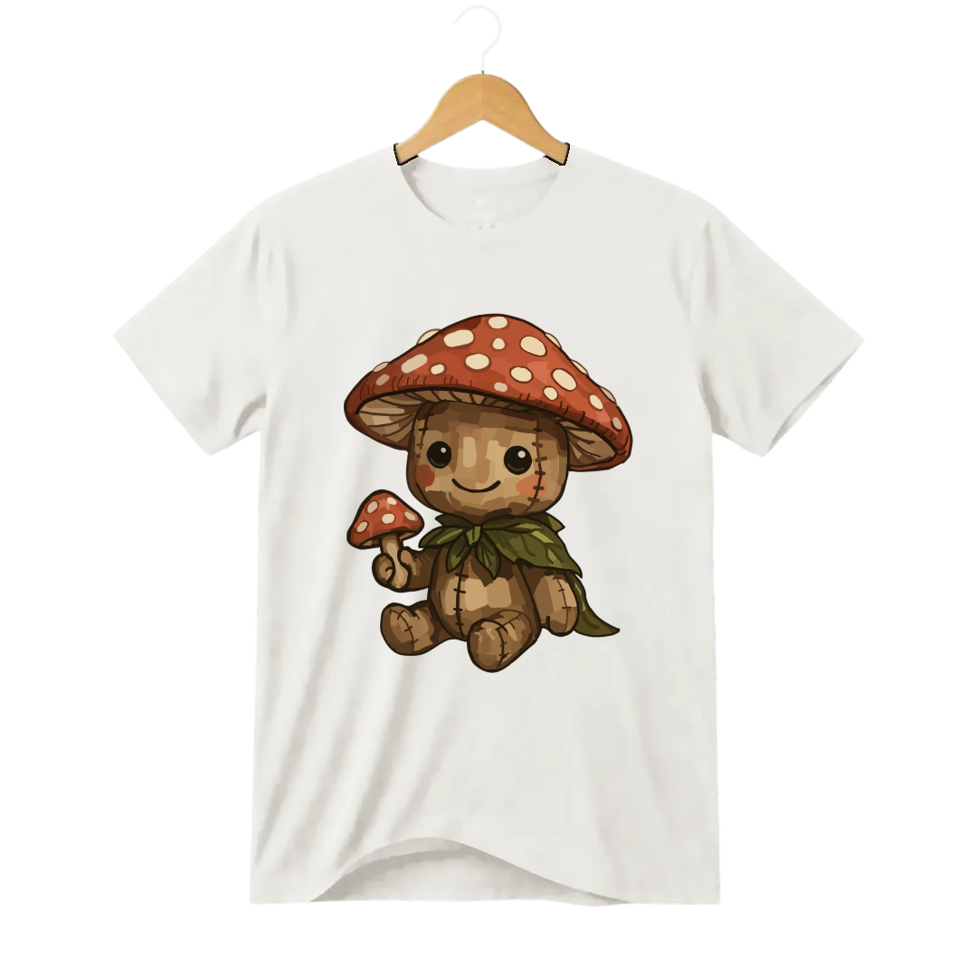 Camiseta Cogumelo de Pelúcia