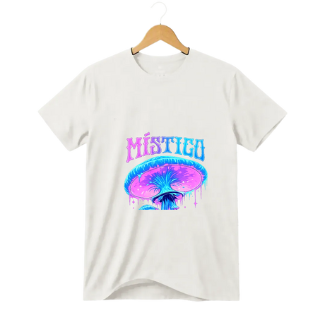 Camiseta Cogumelo Roxo Místico