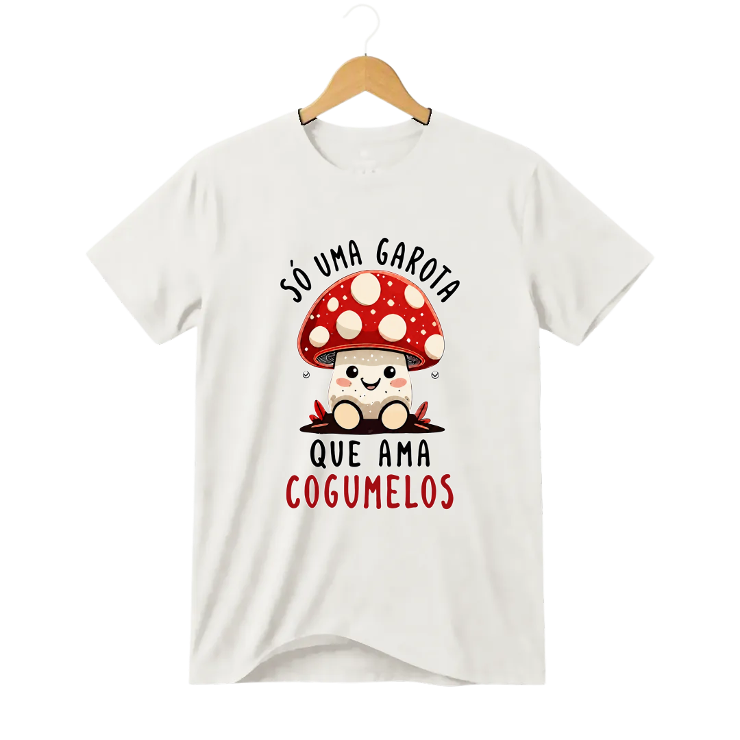 Camiseta Garota Cogumelo
