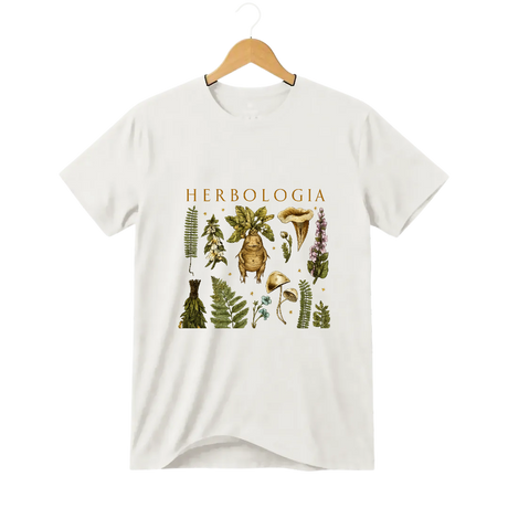 Camiseta Herbologia e Cogumelos