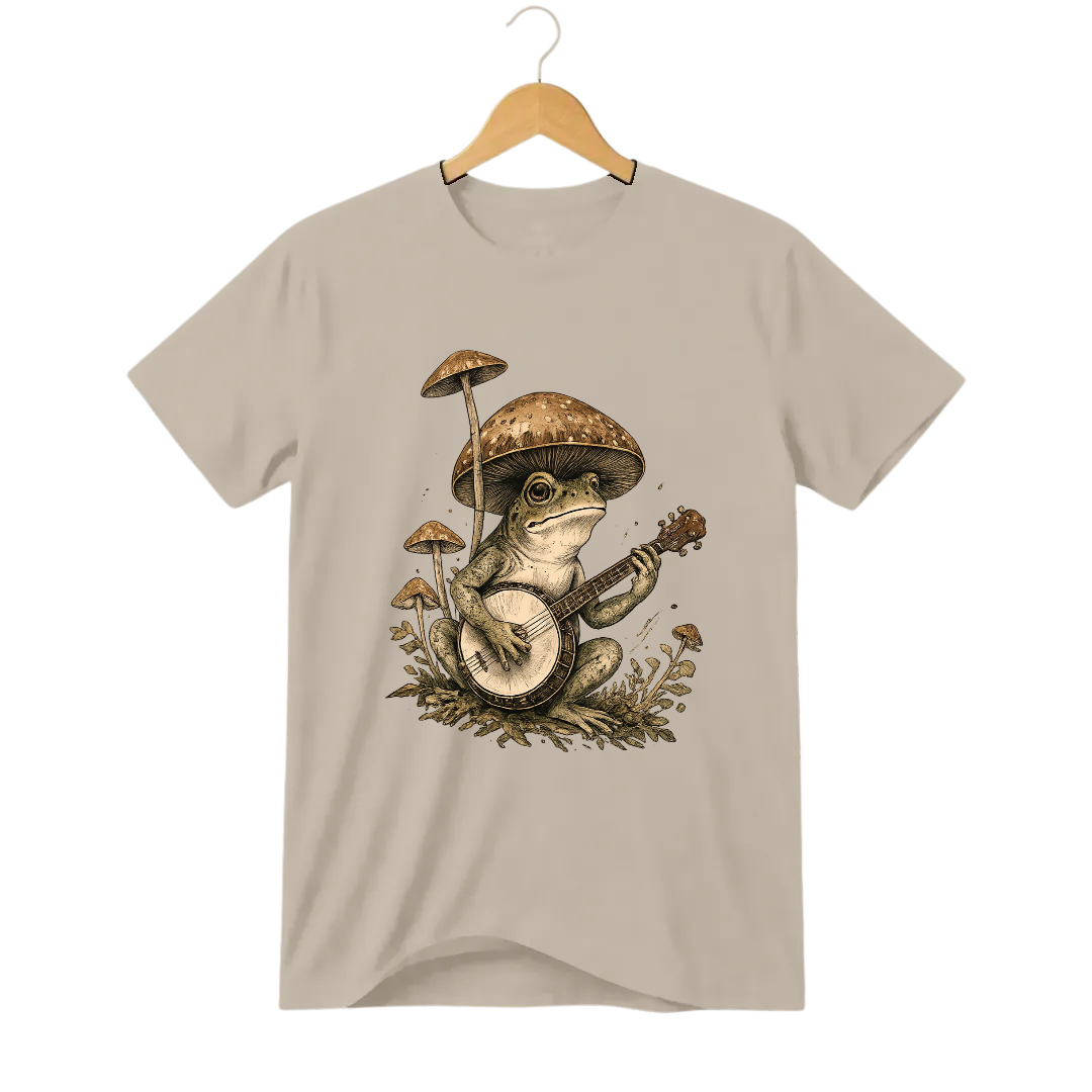 Camiseta Cogumelo Sapo Banjo Micológico