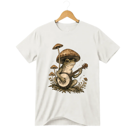 Camiseta Cogumelo Sapo Banjo Micológico