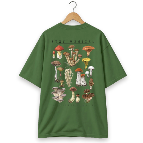Oversized manual cogumelos do bosque colorida 1 stay magical