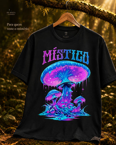 Camiseta Cogumelo roxo místico