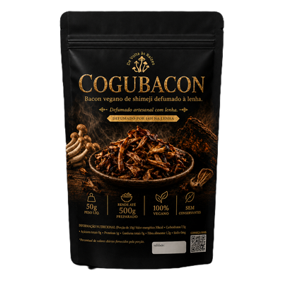 Cogubacon – Bacon Vegano de Shimeji Defumado à Lenha 50g