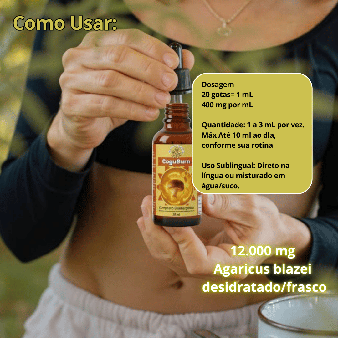 CoguBurn (Composto Bioenergético) Cogumelo do Sol – 30 ml