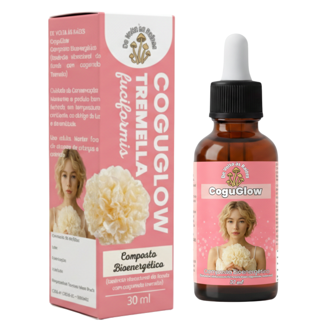 CoguGlow Gotas (Composto Bioenergético) Cogumelo Tremella fuciformis – 30 ml