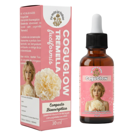 CoguGlow Gotas (Composto Bioenergético) Cogumelo Tremella fuciformis – 30 ml