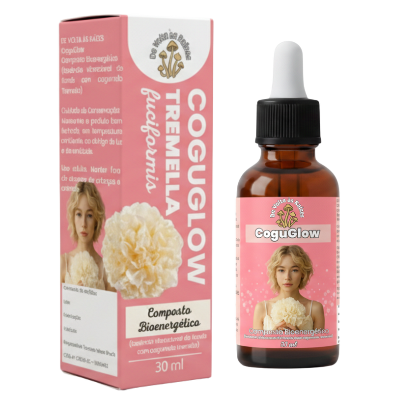 CoguGlow Gotas (Composto Bioenergético) Cogumelo Tremella fuciformis – 30 ml