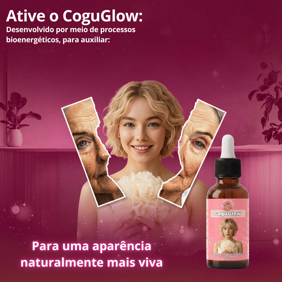 CoguGlow Gotas (Composto Bioenergético) Cogumelo Tremella fuciformis – 30 ml
