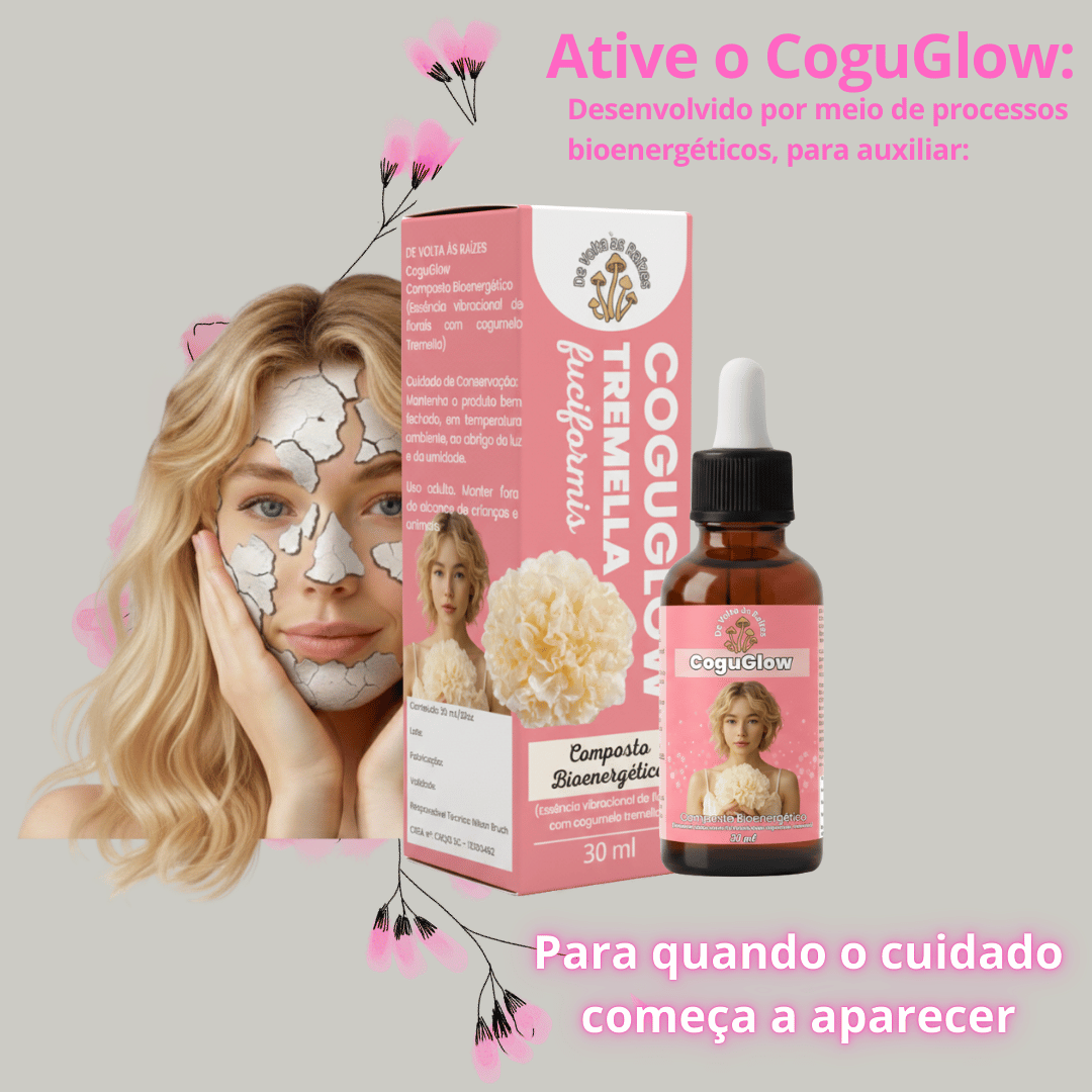 CoguGlow Gotas (Composto Bioenergético) Cogumelo Tremella fuciformis – 30 ml
