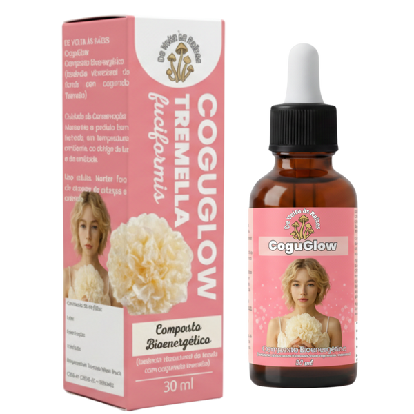 CoguGlow Gotas (Composto Bioenergético) Cogumelo Tremella fuciformis – 30 ml