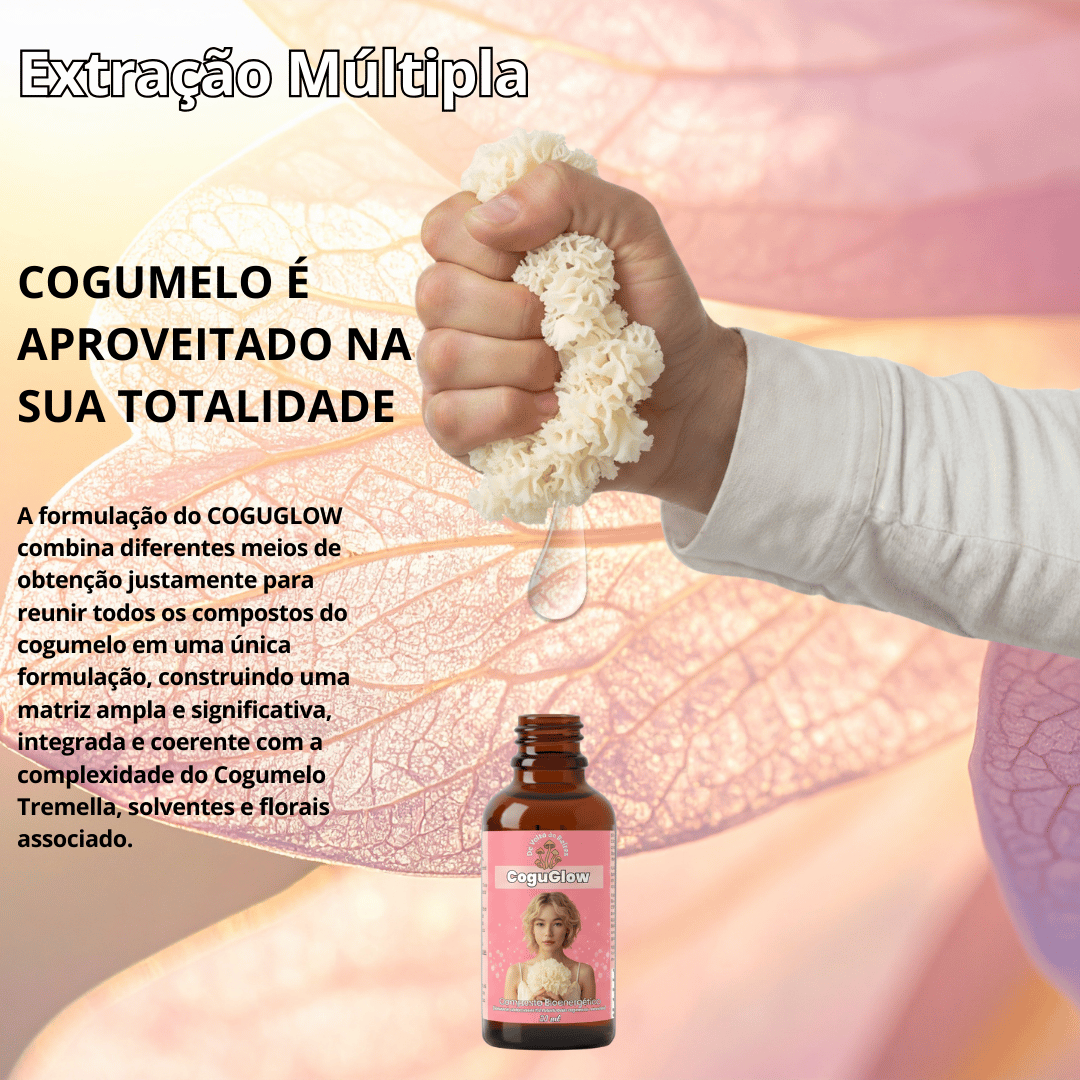 CoguGlow Gotas (Composto Bioenergético) Cogumelo Tremella fuciformis – 30 ml