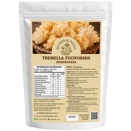 Cogumelo Tremella Desidratado 50 g