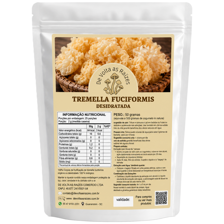 Cogumelo Tremella Desidratado 50 g