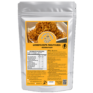 Cogumelo Cordyceps militaris Desidratado 50 g