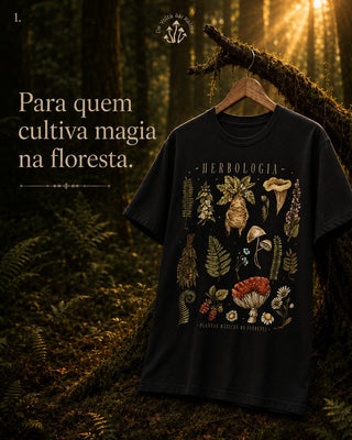 Camiseta Herbologia & Cogumelos