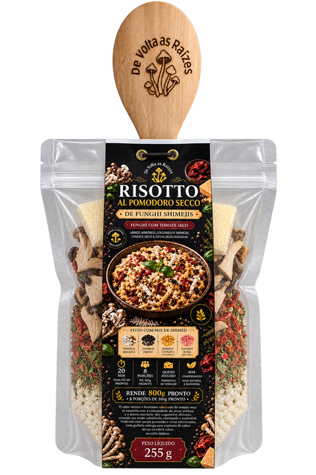 Risoto Funghi Shimeji com Tomate Seco