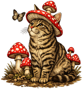 Camisa Gato de Chapéu