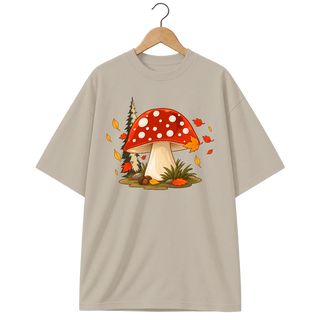 Camiseta Oversized Cogumelo Amanita de Outono