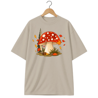 Camiseta Oversized Cogumelo Amanita de Outono