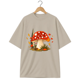 Camiseta Oversized Cogumelo Amanita Gigante
