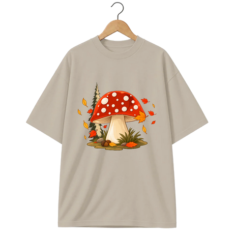 Camiseta Oversized Cogumelo Amanita Gigante