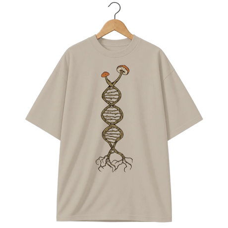 Camiseta Oversized Cogumelo Código das Raízes
