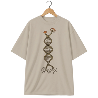 Camiseta Oversized Cogumelo Código das Raízes