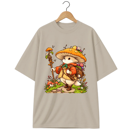 Camiseta Oversized Cogumelo Andarilho