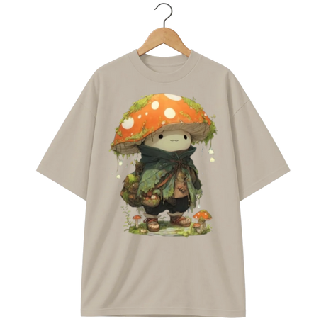 Camiseta Oversized Cogumelo Aventureiro