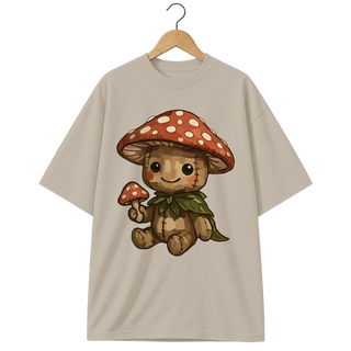 Camiseta Oversized Cogumelo de Pelúcia
