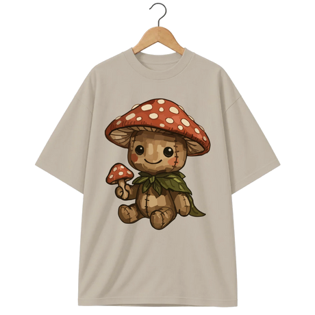 Camiseta Oversized Cogumelo de Pelúcia