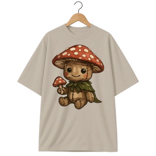 Camiseta Oversized Cogumelo de Pelúcia