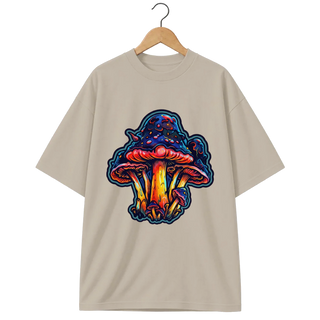 Camiseta Oversized Cogumelo em Destaque