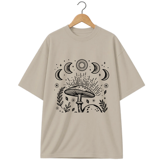 Camiseta Oversized Cogumelos da Lua