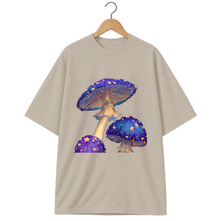 Camiseta Oversized Cogumelos de Estrelas