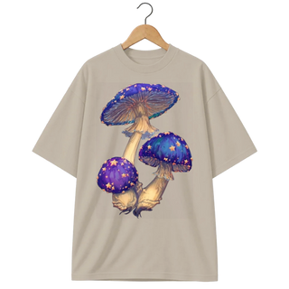 Camiseta Oversized Cogumelos de Estrelas