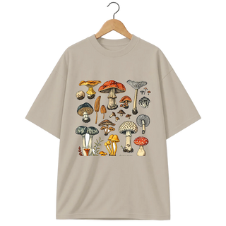 Camiseta Oversized Cogumelo Coleção de Campo