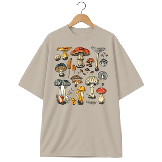 Camiseta Oversized Cogumelo Coleção de Campo