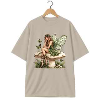 Camiseta Oversized Cogumelo Fada do Bosque