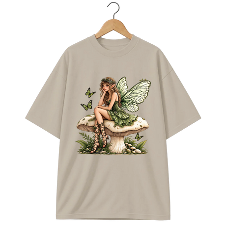 Camiseta Oversized Cogumelo Fada do Bosque