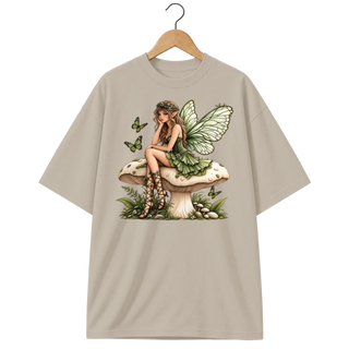 Camiseta Oversized Cogumelo Fada do Bosque