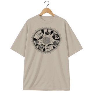 Camiseta Oversized Cogumelo Forest Circle