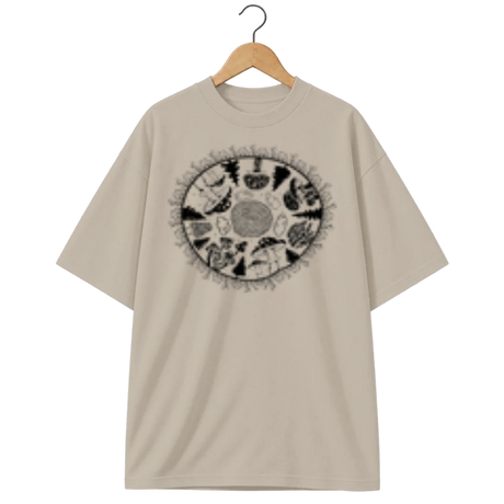 Camiseta Oversized Cogumelo Forest Circle